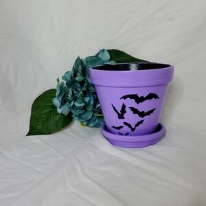 Purple Flying Bat Planter